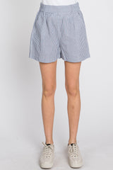 Charcoal Striped Shorts