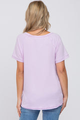 Lavender Maternity Pocket Tee