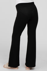 Black Layered V-Front Maternity Leggings