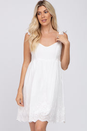 White Eyelet Lace Dress