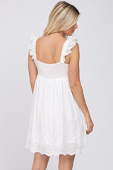 White Eyelet Lace Dress