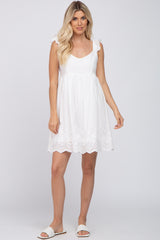 White Eyelet Lace Dress