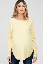 Yellow Soft Maternity Sweater