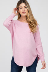 Light Lavender Soft Maternity Sweater