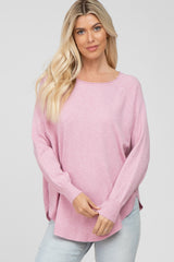 Light Lavender Soft Maternity Sweater