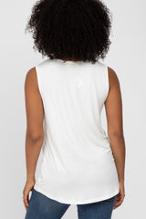 Ivory Sleeveless Top