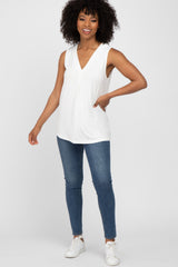 Ivory Sleeveless Top