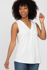 Ivory Sleeveless Top