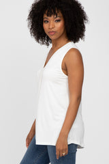 Ivory Sleeveless Top