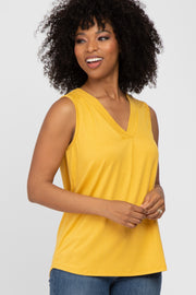 Mustard Sleeveless Top