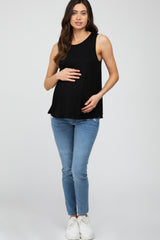 Black Swing Maternity Tank Top