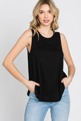 Black Swing Maternity Tank Top