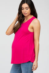 Fuchsia Swing Maternity Tank Top