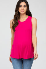 Fuchsia Swing Maternity Tank Top