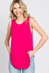 Fuchsia Swing Maternity Tank Top