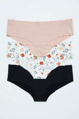 Multi-Color Floral Seamless Underwear Set