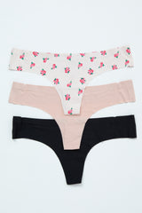 Multi-Color Floral Seamless Underwear Set