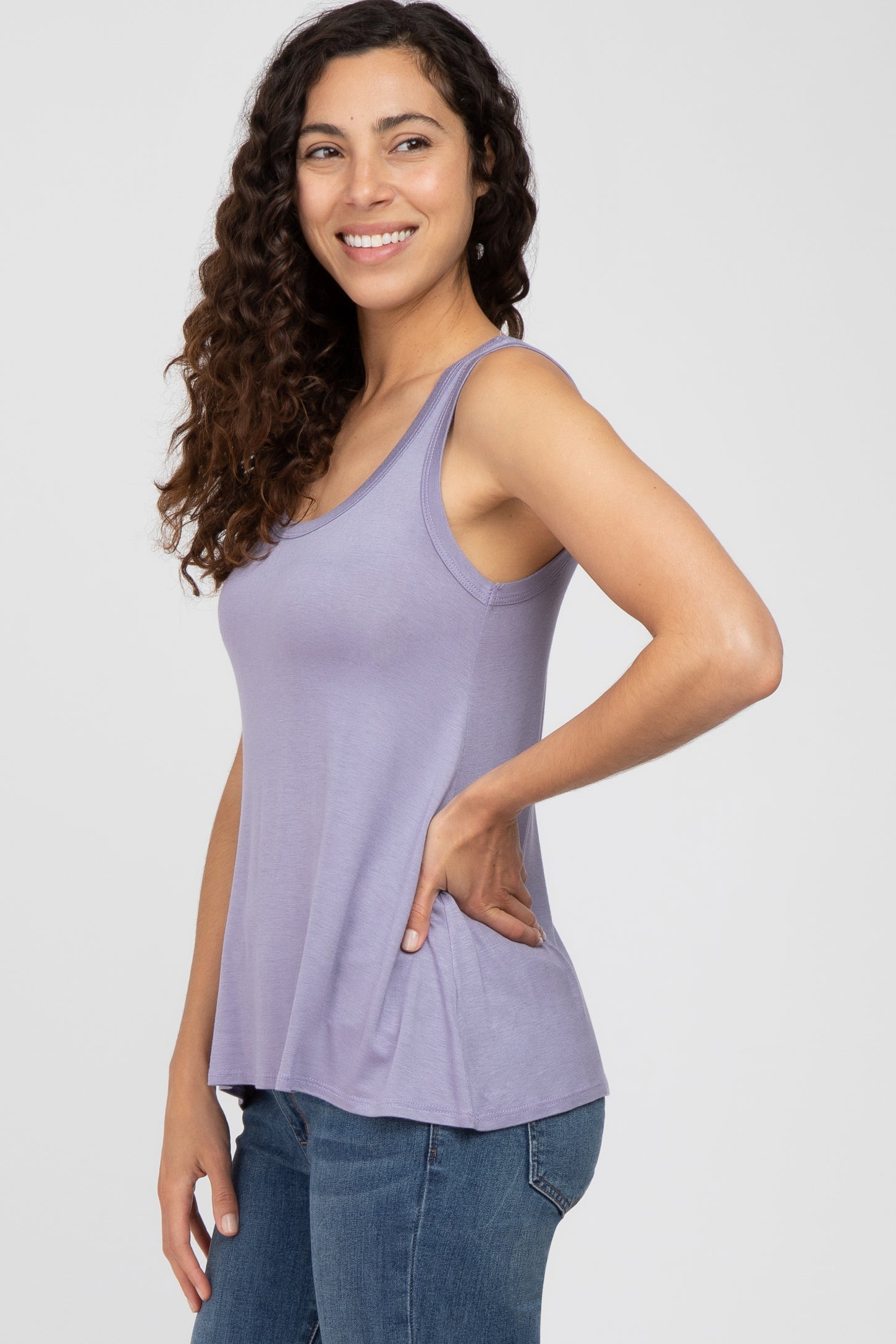 Lavender Basic Tank Top – PinkBlush