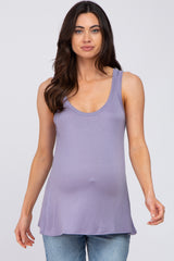 Lavender Basic Maternity Tank Top