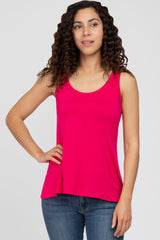 Fuchsia Basic Maternity Tank Top