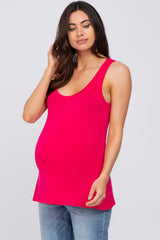 Fuchsia Basic Maternity Tank Top