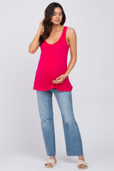 Fuchsia Basic Maternity Tank Top