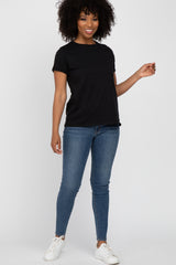 Black Front Pocket Top