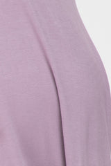 Lavender Basic Short Sleeve Maternity Dress