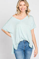 Mint V-Neck Tee