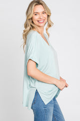 Mint V-Neck Tee