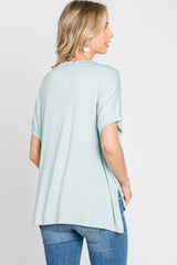 Mint V-Neck Tee