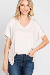 Light Pink V-Neck Tee