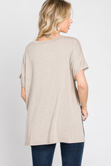 Mocha V-Neck Tee