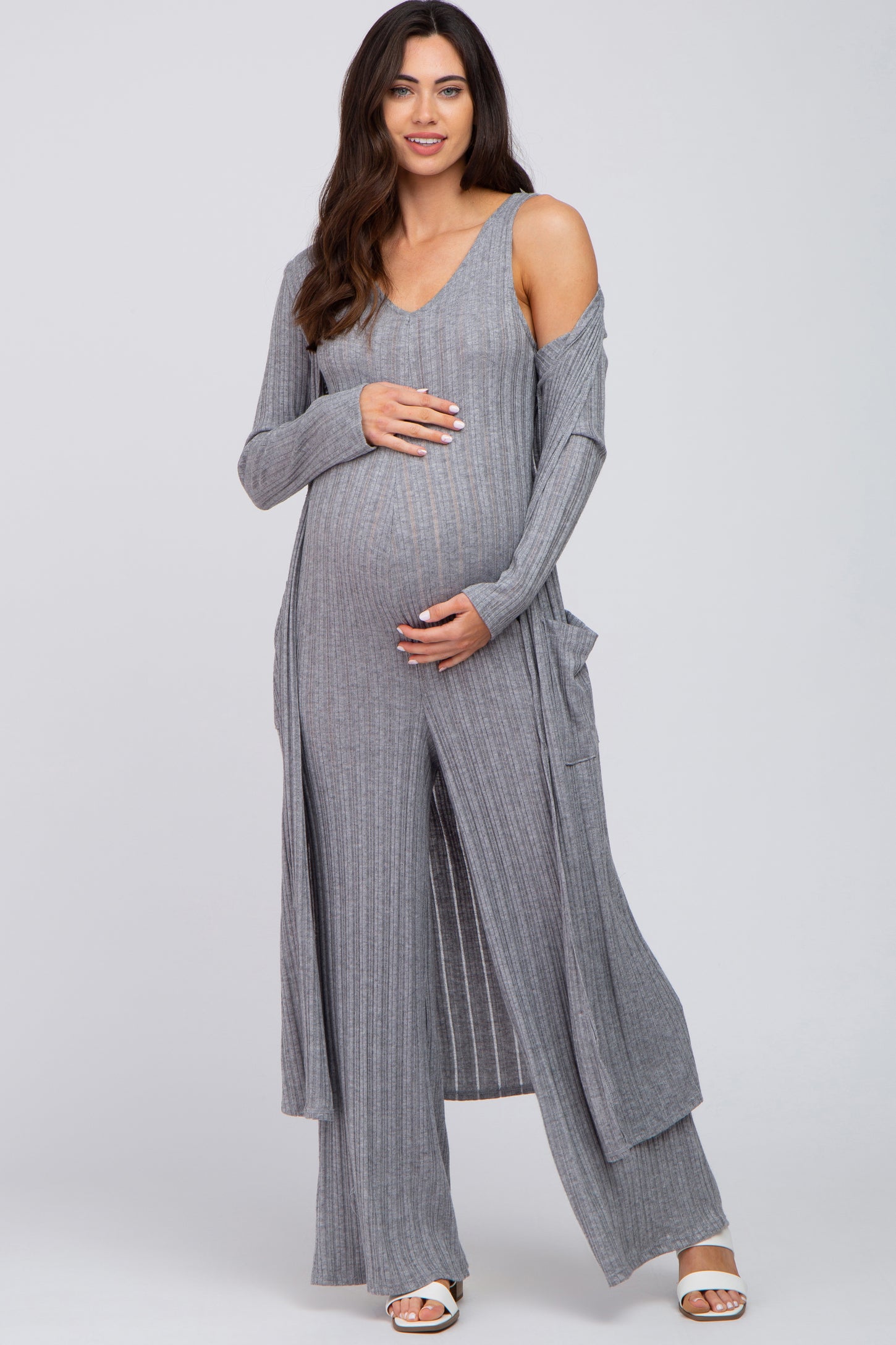 Soft Knit Maternity Romper