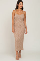 Mocha Ribbed Maxi Dress