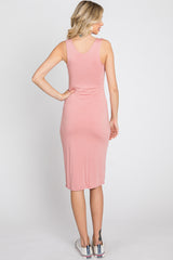 Pink Thin Strap Dress