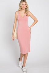 Pink Thin Strap Dress