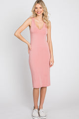 Pink Thin Strap Dress