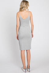 Heather Grey Thin Strap Dress