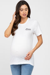 White Mama Graphic Maternity Tee