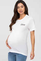 White Mama Graphic Maternity Tee