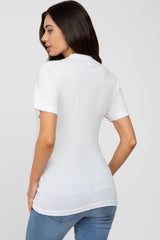 White Mama Graphic Maternity Tee