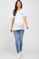 White Mama Graphic Maternity Tee