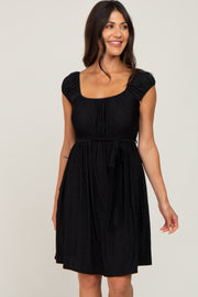 Black Front Tie Dress