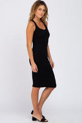 Black Sleeveless Racerback Dress