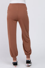 Camel Maternity Jogger Pants