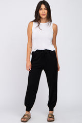 Black Maternity Jogger Pants