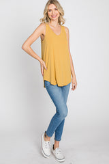 Yellow V-Neck Tank Top