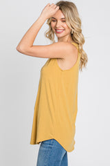 Yellow V-Neck Tank Top