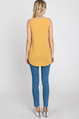 Yellow V-Neck Tank Top